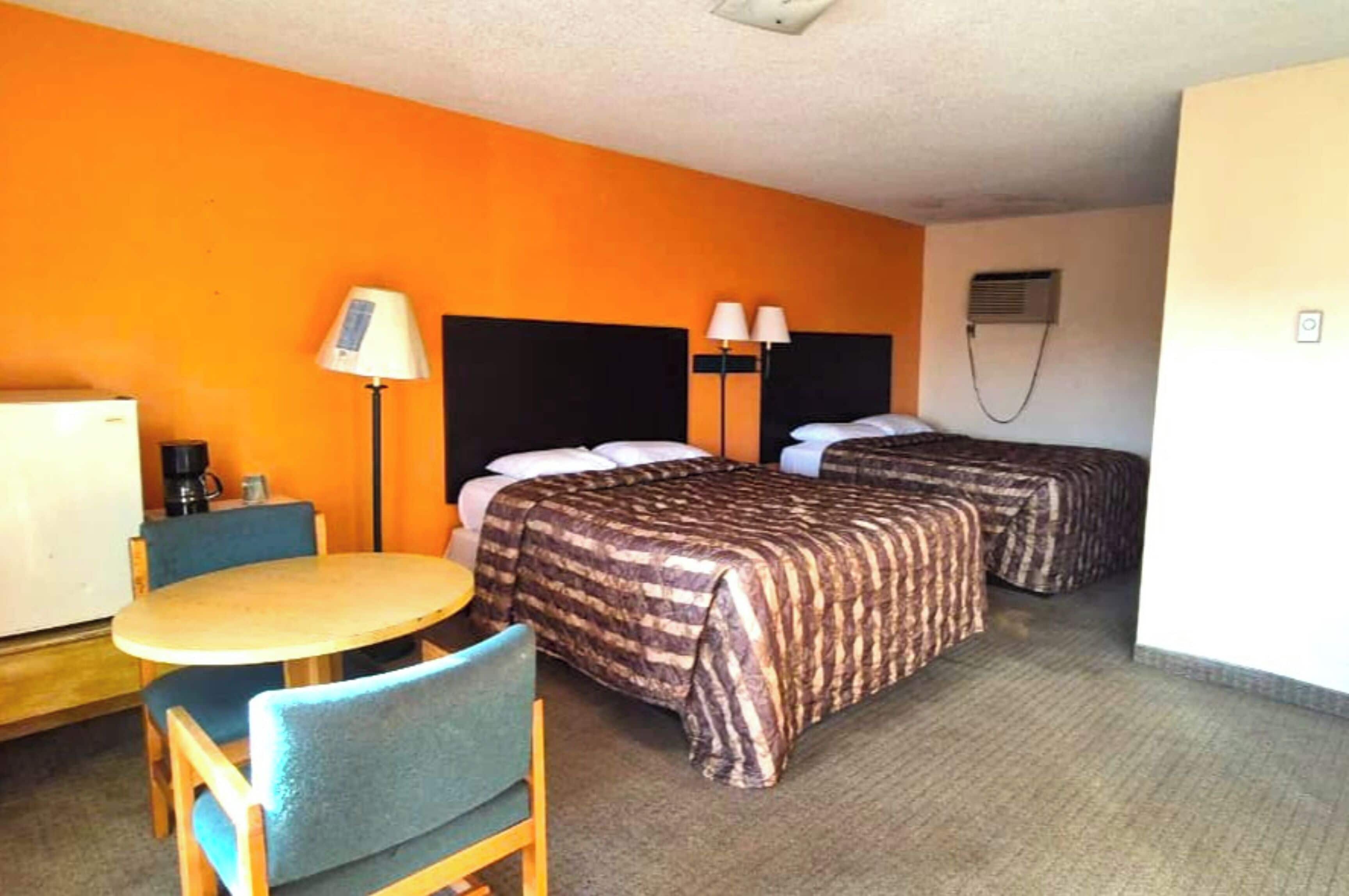 Room, 2 Queen Beds, Smoking | Desk, iron/ironing board, free WiFi, bed sheets