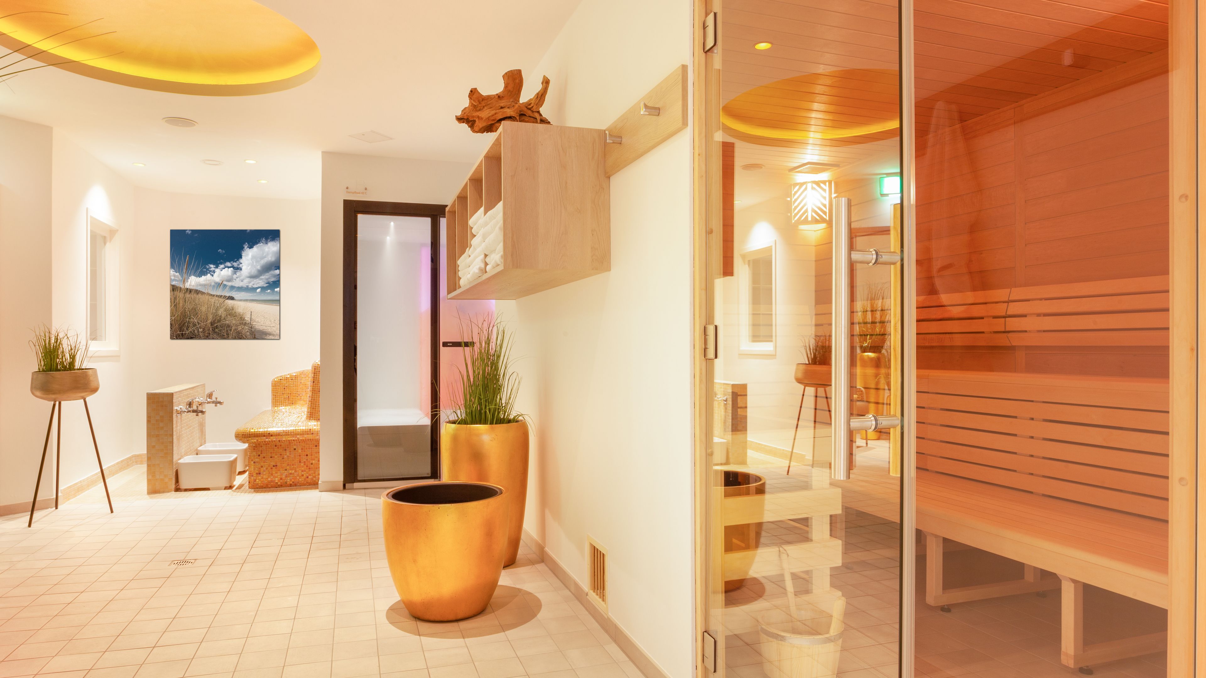 couples treatment room(s), sauna, hot tub, steam room, body treatments