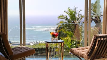 Room 3, Superior Room, The Rock Room, 1 King Bed, Ocean View | Balcony view