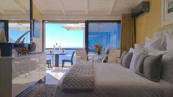 Chambre Double Junior, 1 trÚs grand lit, vue océan | 1 chambre, draps en coton égyptien, literie de qualité supérieure