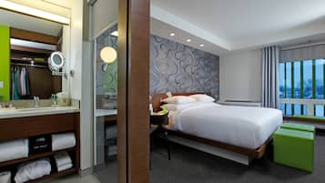 Ropa de cama de alta calidad, colchones con pillow-top y minibar