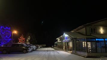 Front of property – evening/night