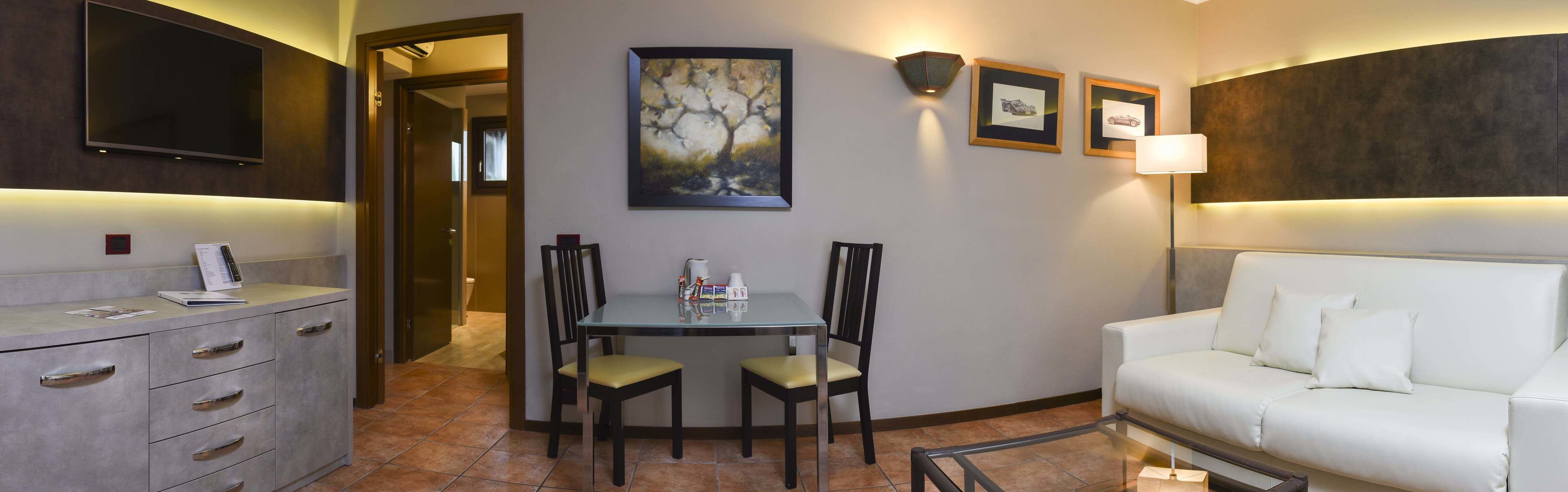 suite, 1 king bed, non smoking, annex building (living room;sofabed is a double bed) | living room | 32-inch tv with satellite channels