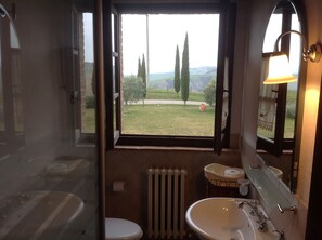 Gallery Apartment, 1 Bedroom | Bathroom | Shower, free toiletries, hair dryer, bidet - Agriturismo Podere Fornaci (Asciano)