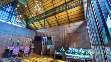 Villa 3 bedroom | Living area | 32-inch LCD TV with cable channels, TV