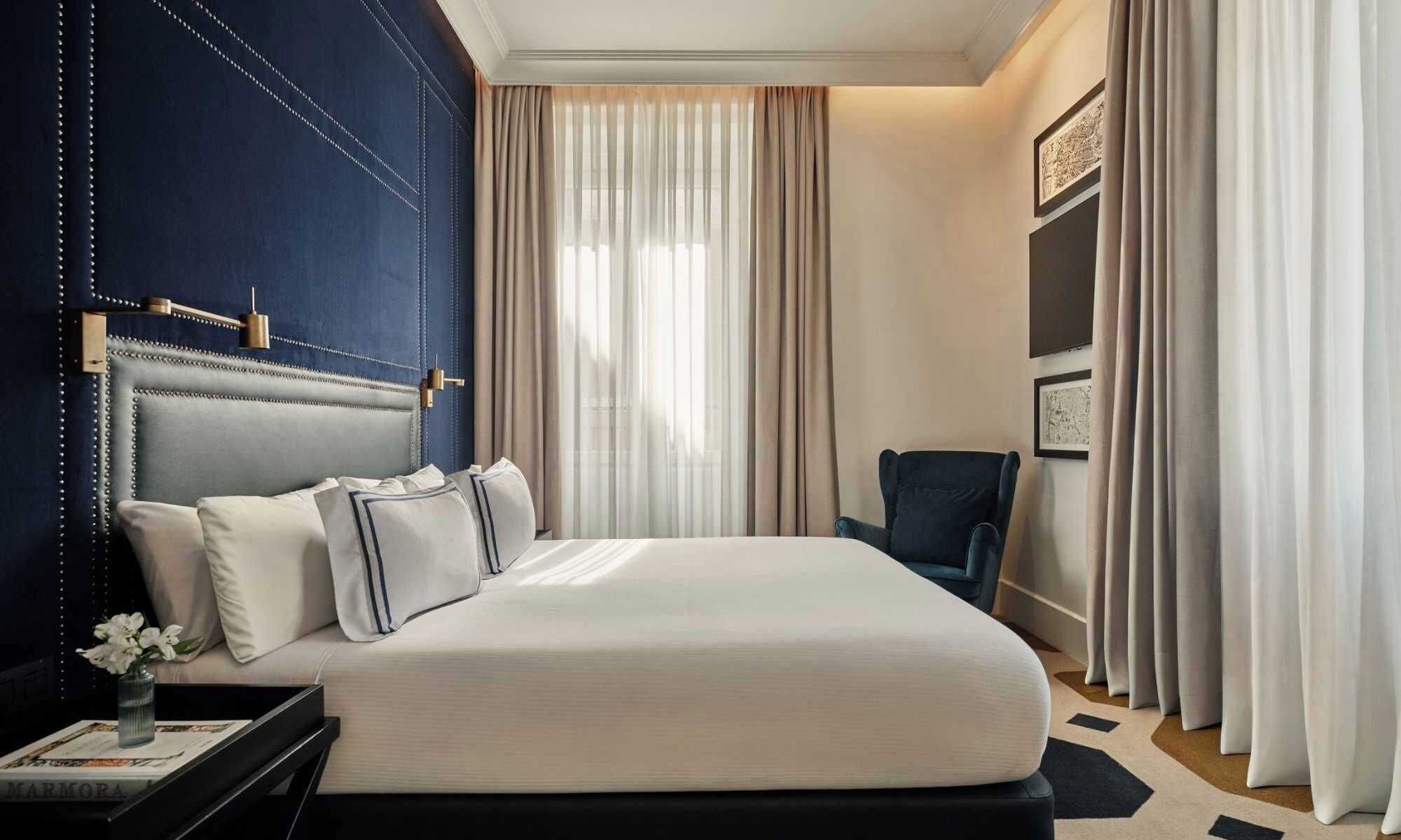 Down duvets, minibar, in-room safe, desk