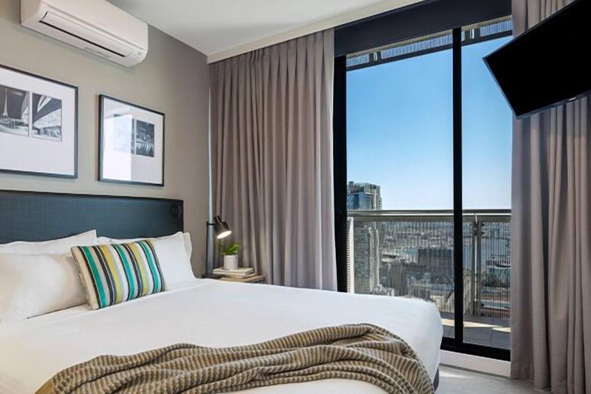 In-room safe, desk, laptop workspace, blackout drapes