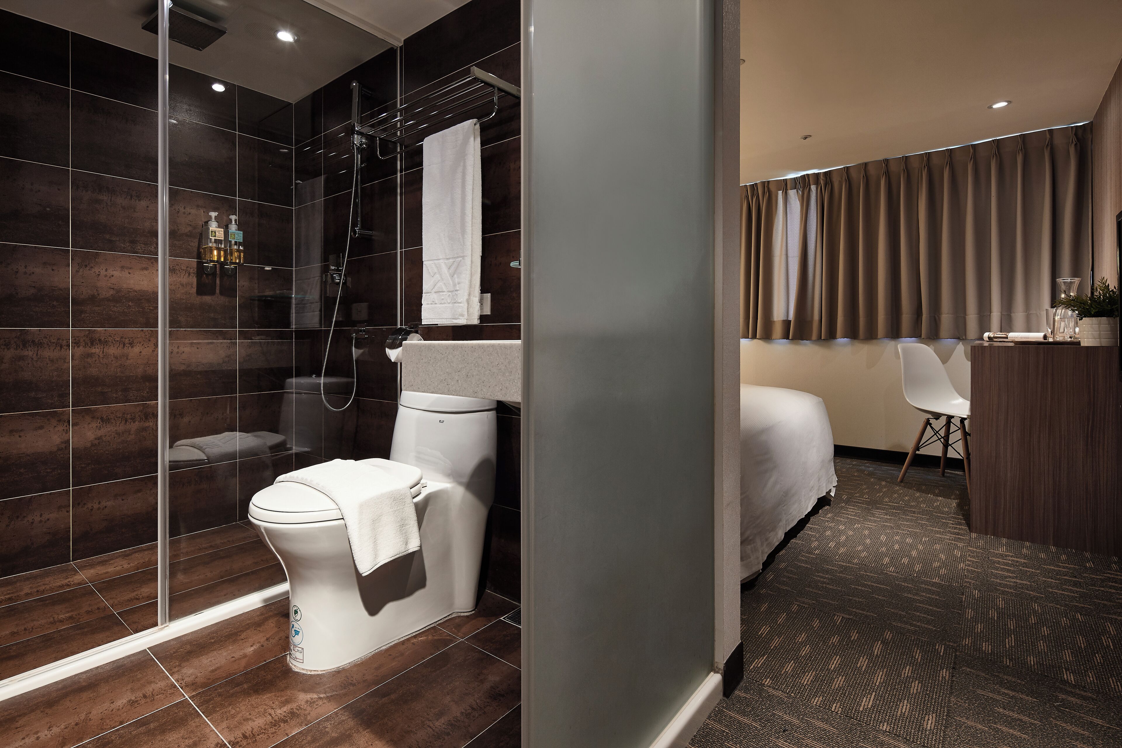 deluxe double room | premium bedding, down duvets, in-room safe, blackout curtains