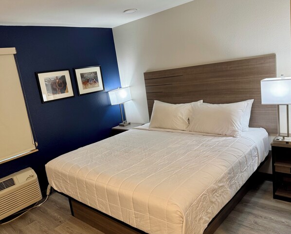 Desk, iron/ironing board, free WiFi, bed sheets