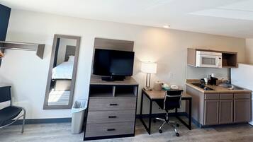 Desk, iron/ironing board, free WiFi, bed sheets