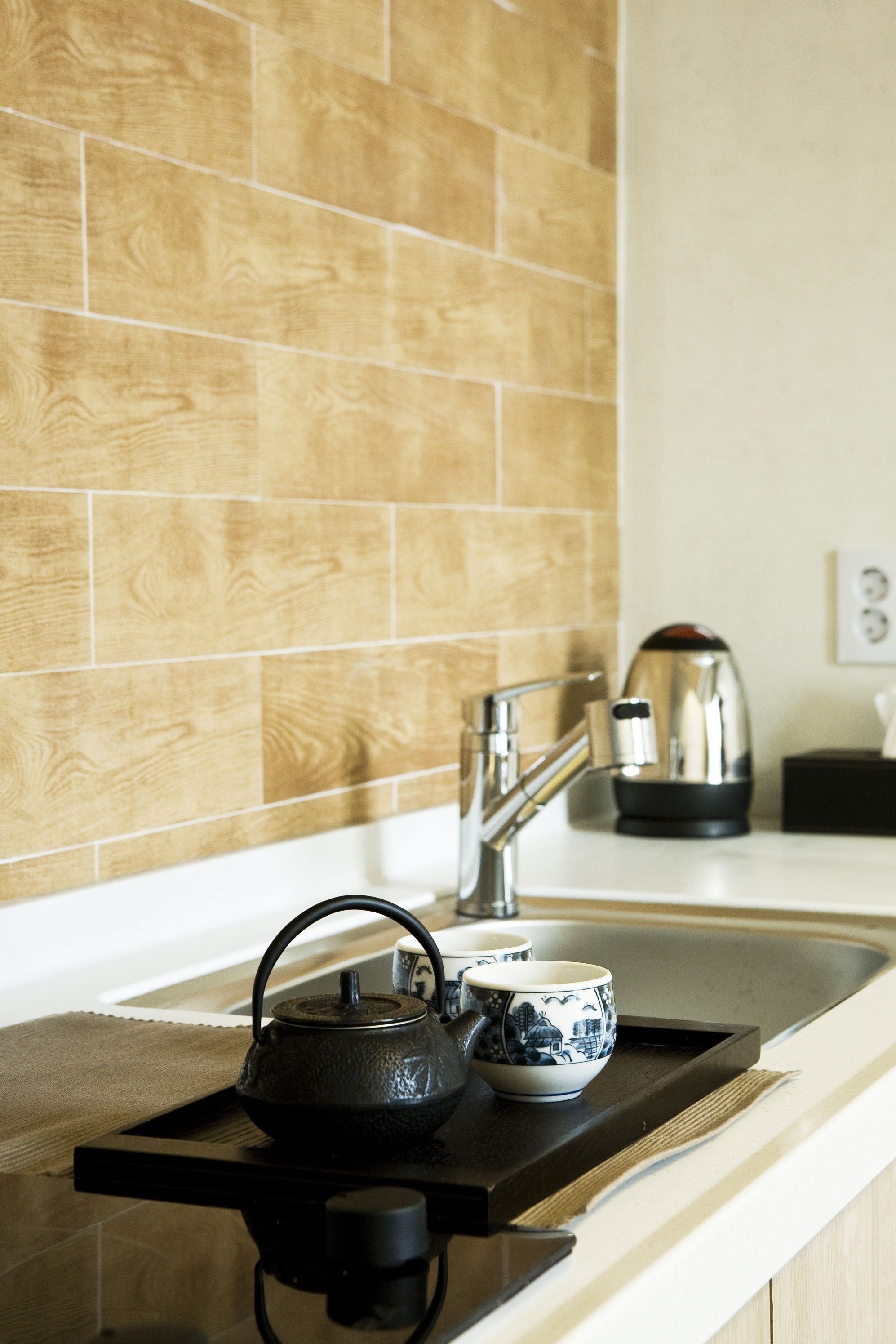 family twin room (free parking for 5 days) | private kitchen | fridge, coffee/tea maker, electric kettle