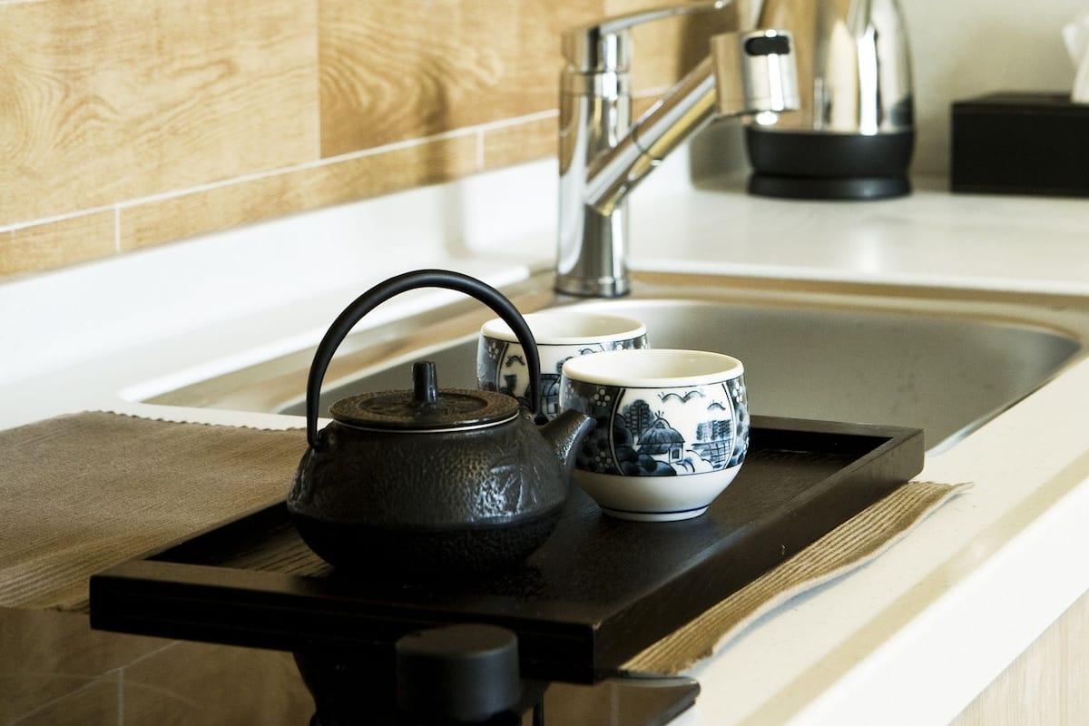 family twin room (free parking for 5 days) | private kitchen | fridge, coffee/tea maker, electric kettle