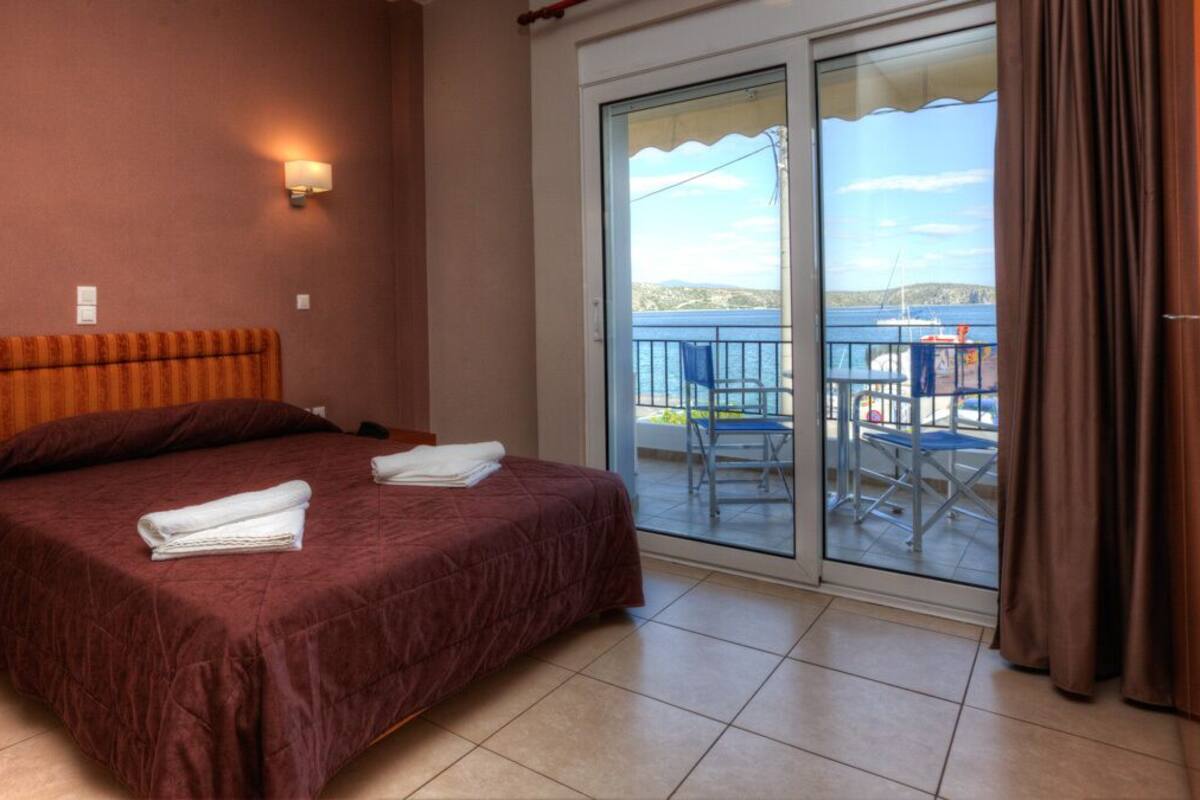 Superior Double Room, Sea View | Egyptian cotton sheets, premium bedding, pillowtop beds, blackout drapes