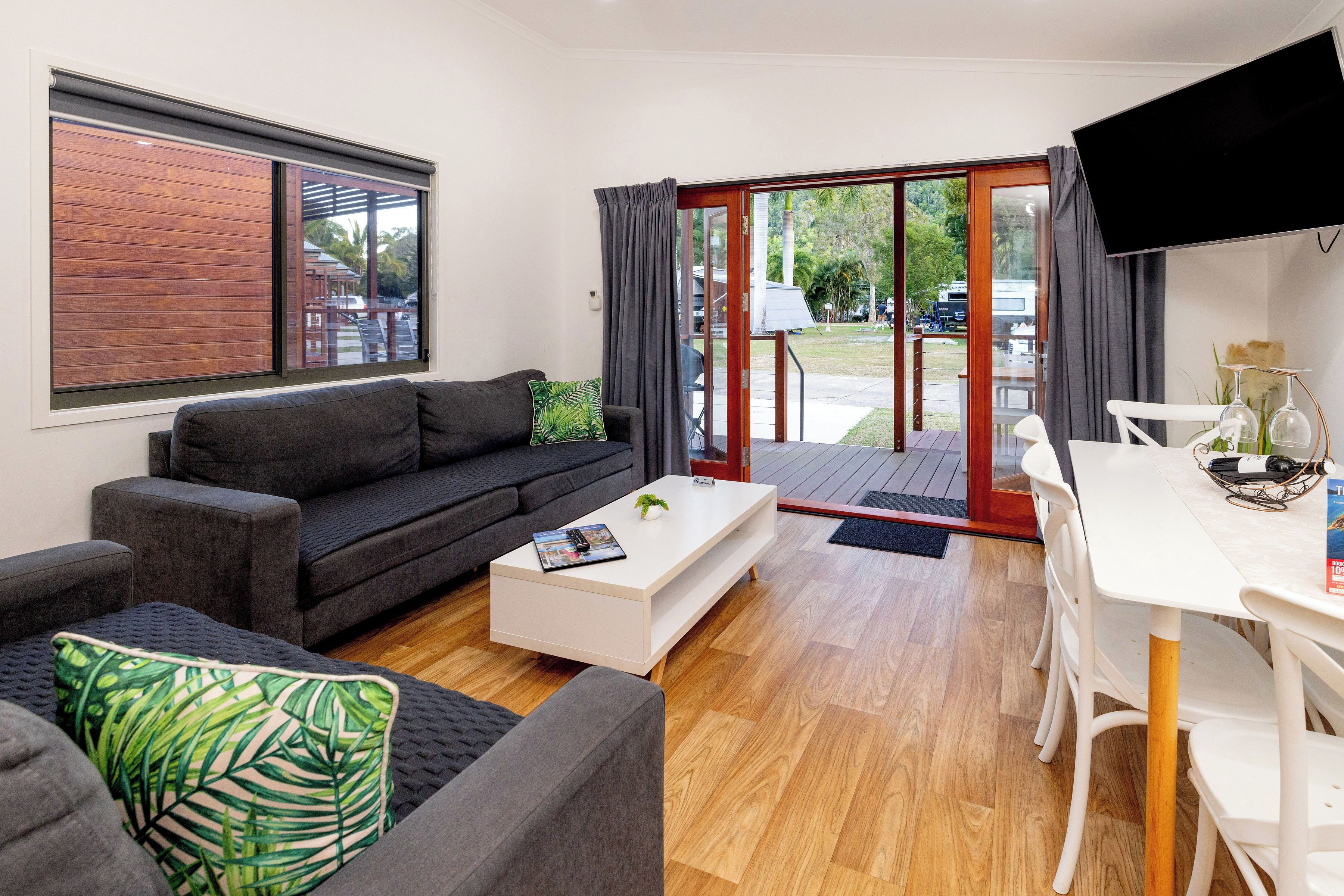 Superior 2 Bedroom Cabin | Living area