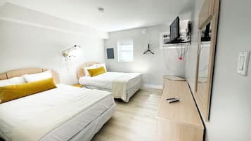 Standard Room, 2 Double Beds | Free WiFi, bed sheets