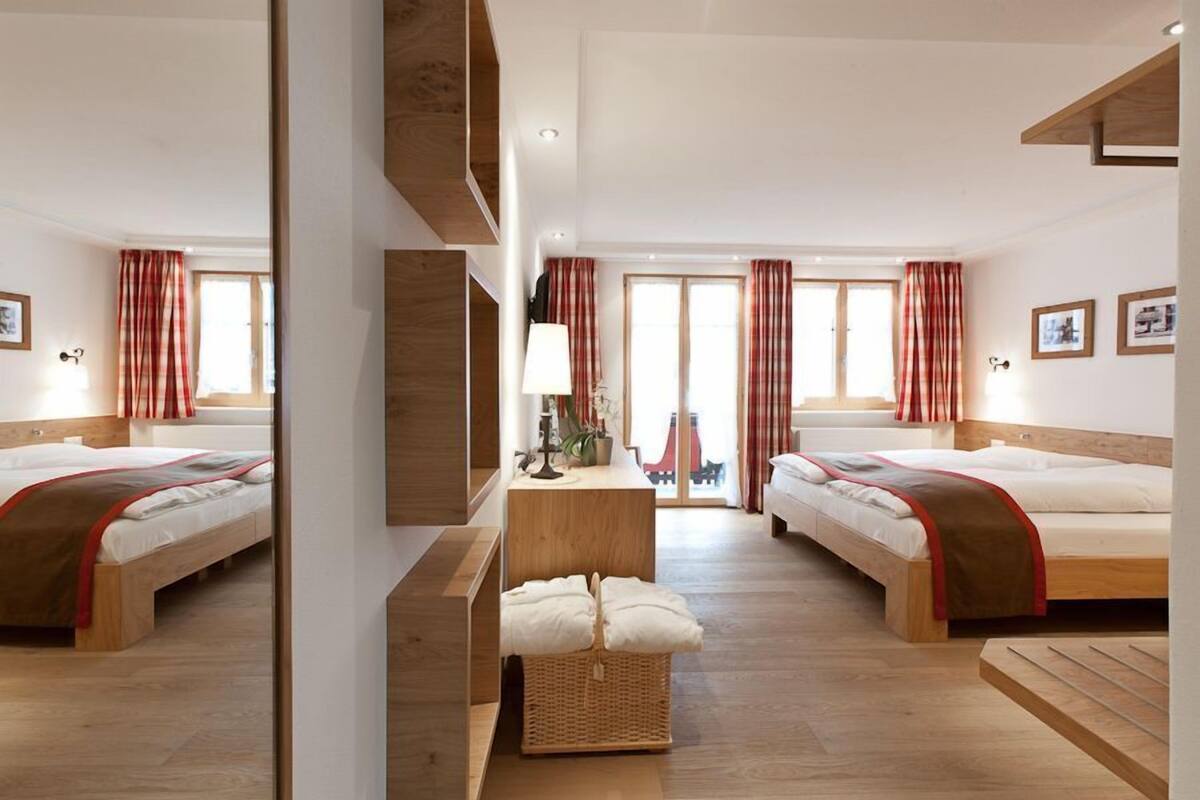 Standard Double Room, Balcony, Mountain View | Hypo-allergenic bedding available, in-room safe, soundproofing