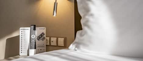 1 dormitori, minibar, caixa forta a l'habitació i escriptori