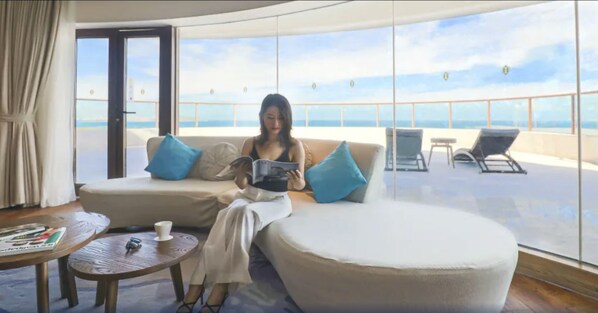 Suite, 1 Bedroom, Club lounge access, Sea View | Minibar, in-room safe, desk, blackout curtains - InterContinental Sanya Haitang Bay Resort by IHG (Sanya)