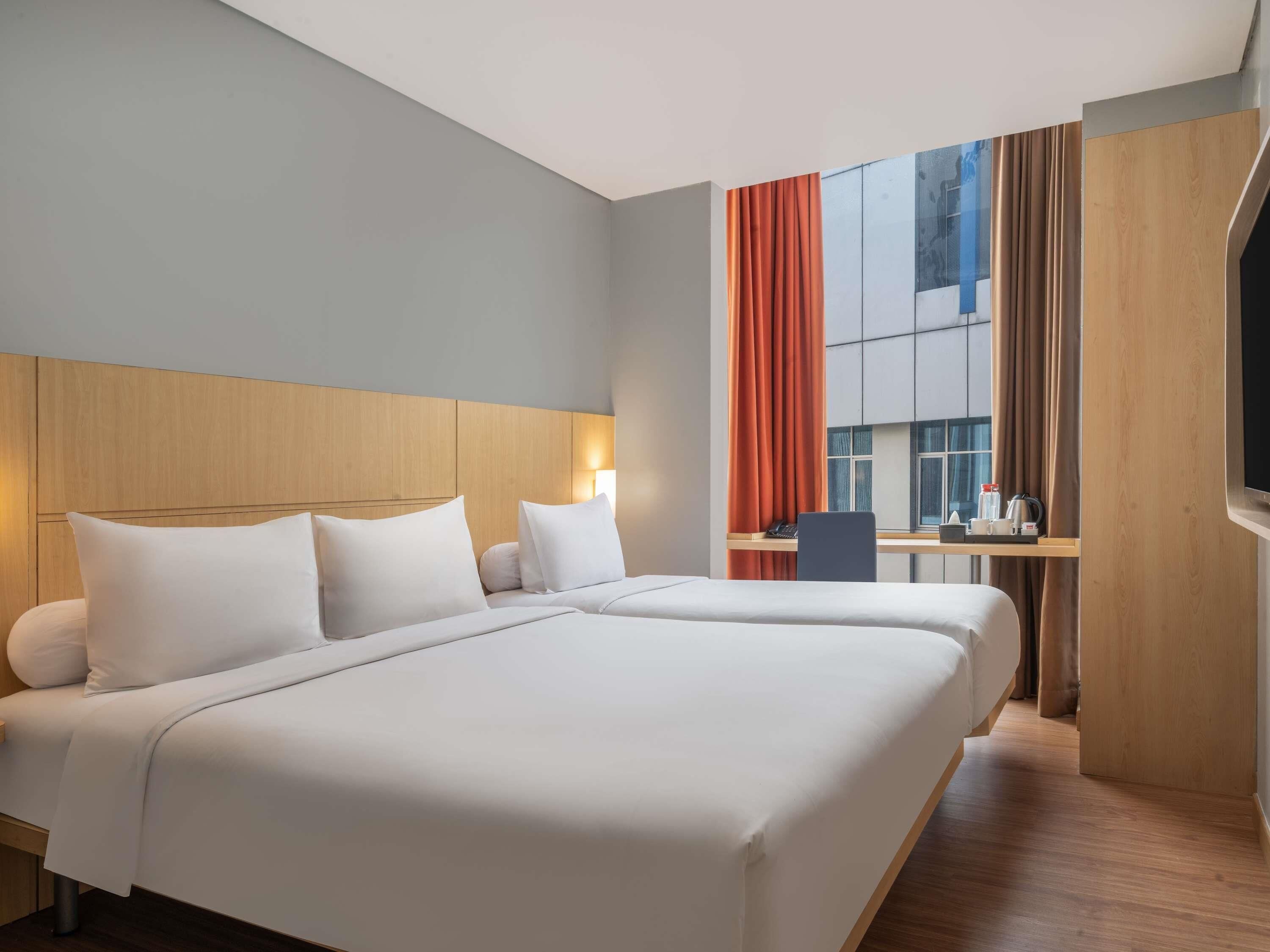 In-room safe, desk, laptop workspace, blackout curtains