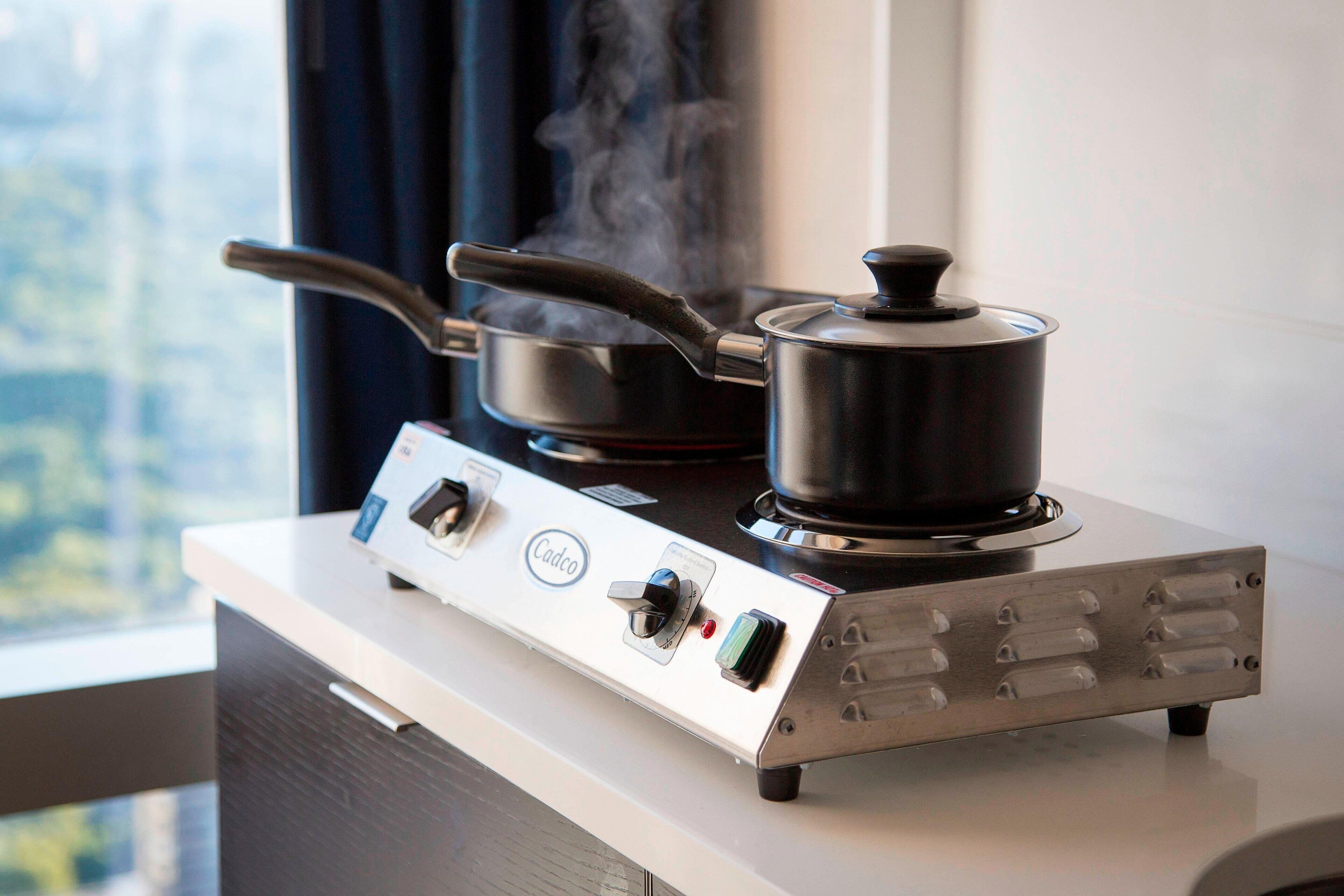 fridge, microwave, dishwasher, coffee/tea maker