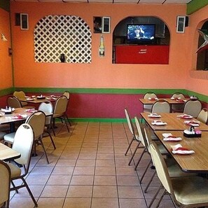 Lunch and dinner served, Mexican cuisine