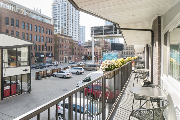 Blick von der Unterkunft