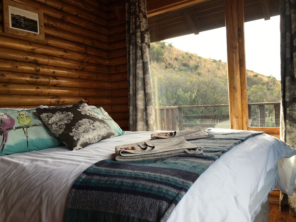 Eco Cabins | View from room - Mount Everest Game Farm (Maluti a Phofung)