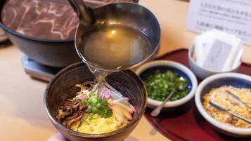 Daily cooked-to-order breakfast for a fee