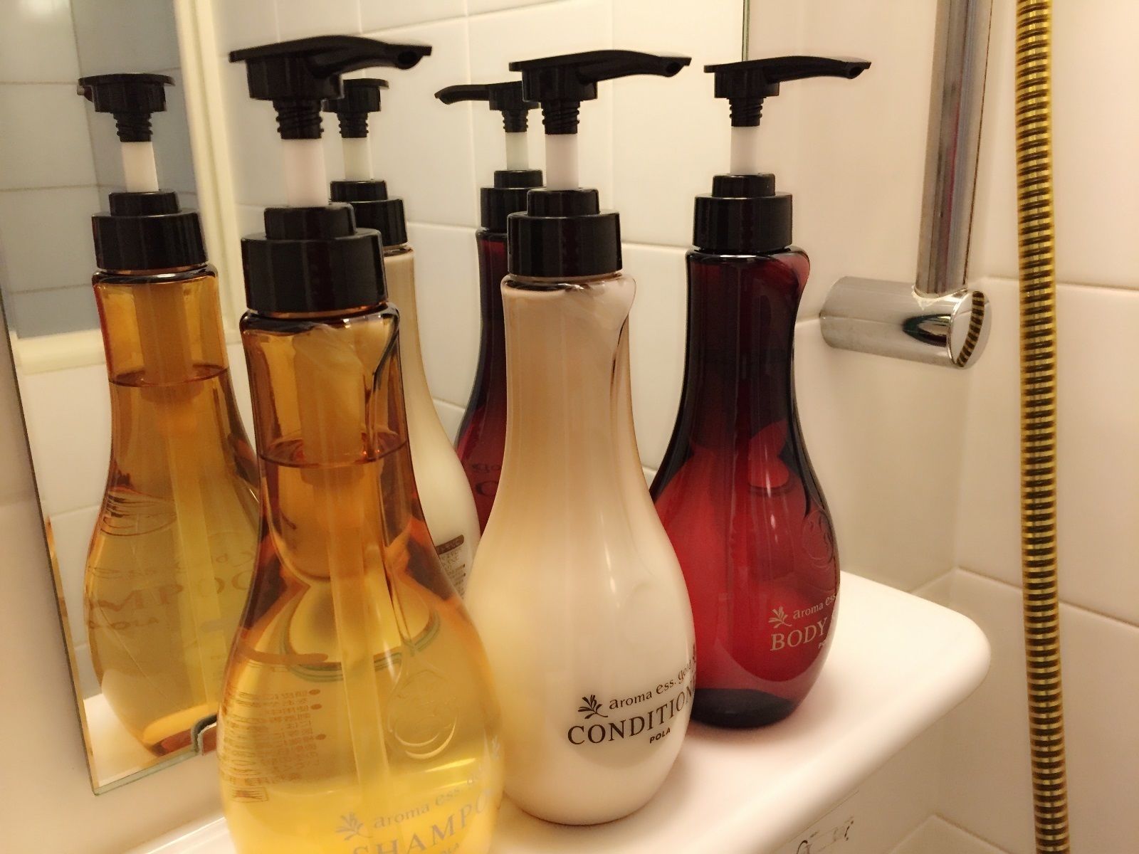 free toiletries, hair dryer, slippers, towels