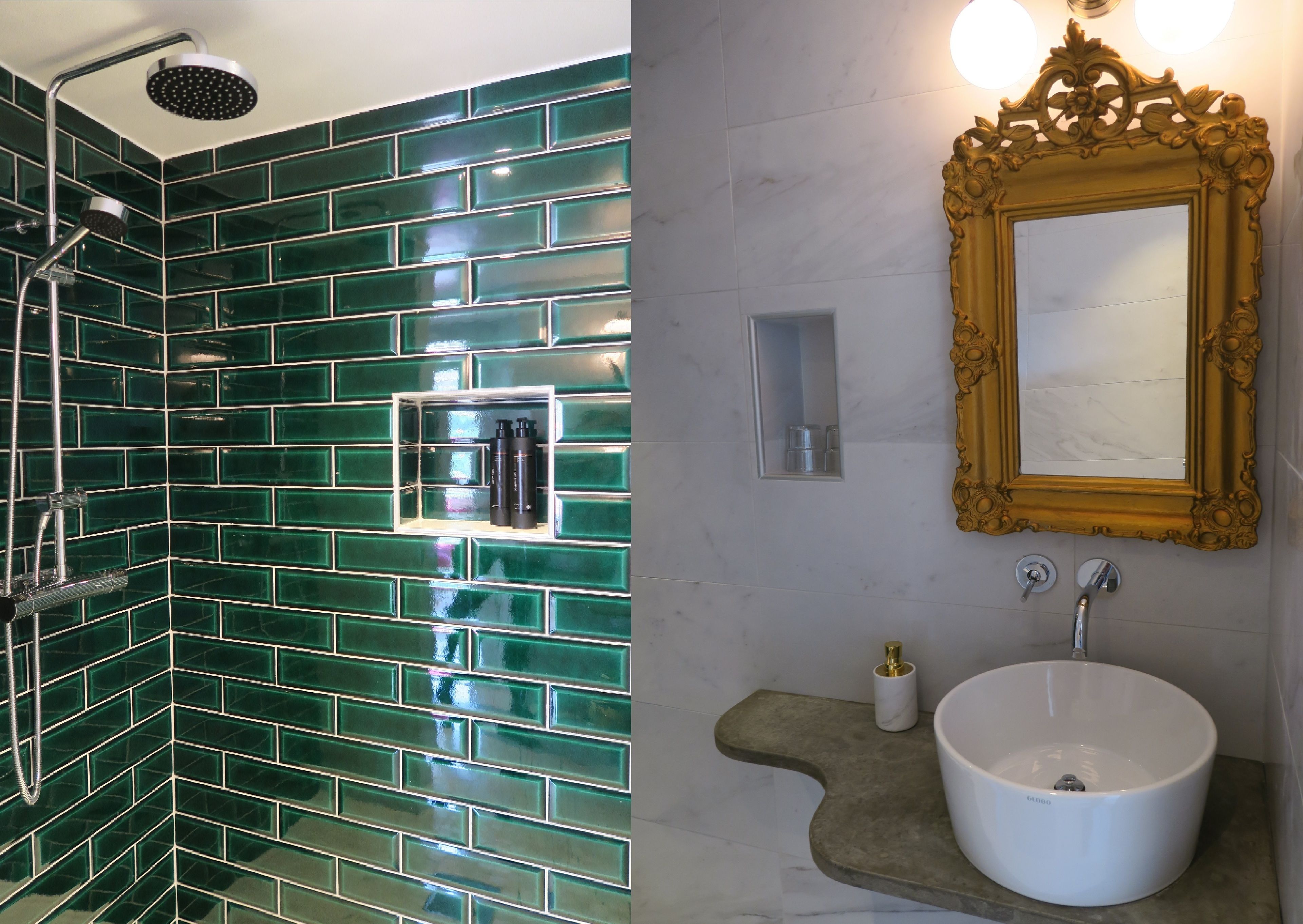 superior twin room | bathroom | shower, free toiletries, hair dryer, bathrobes