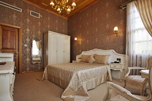 Lakens van Egyptisch katoen, luxe beddengoed, een minibar