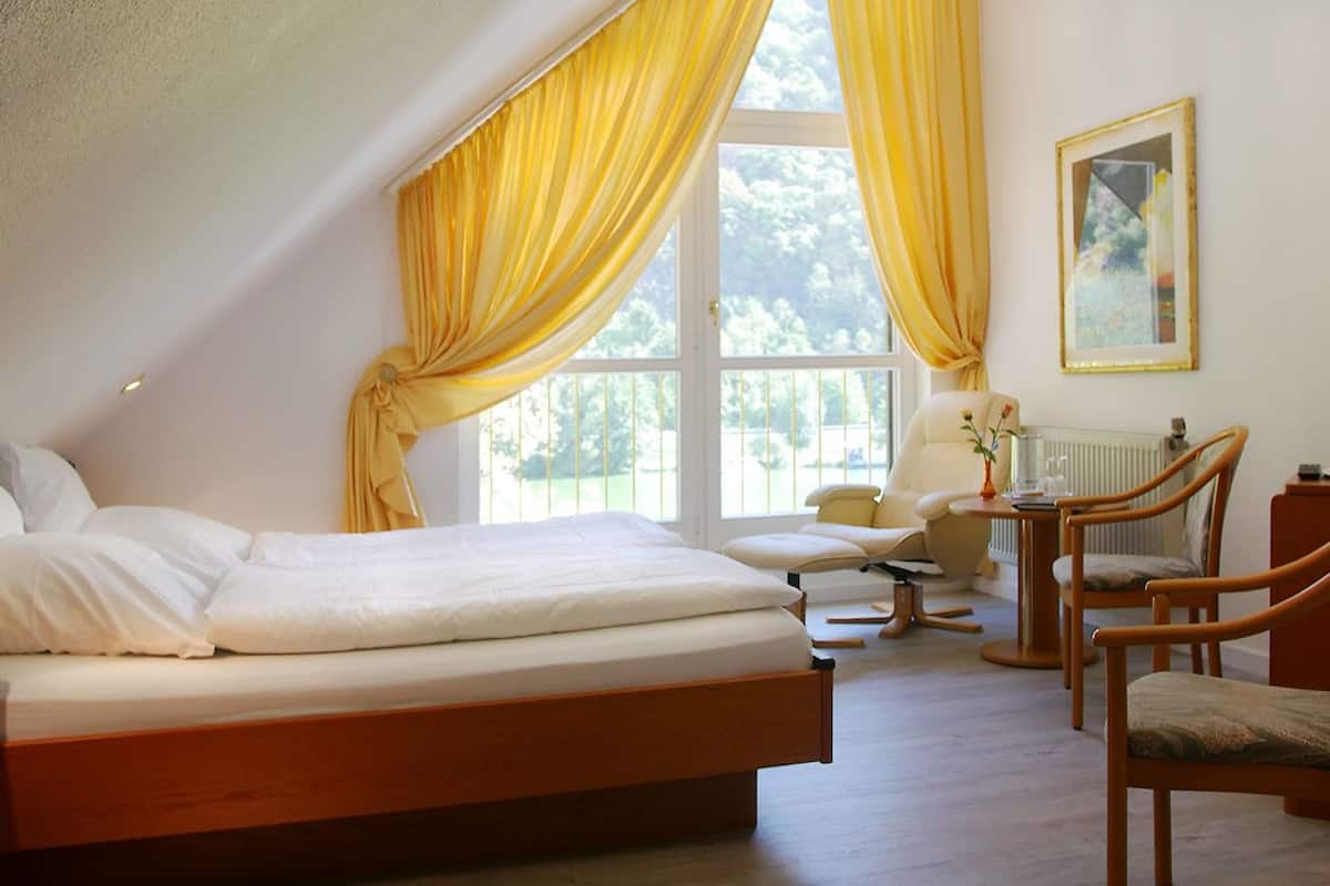 double room, river view | premium bedding, in-room safe, desk, free cots/infant beds