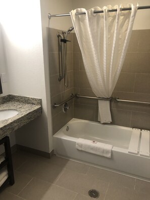 Free toiletries, hair dryer, towels