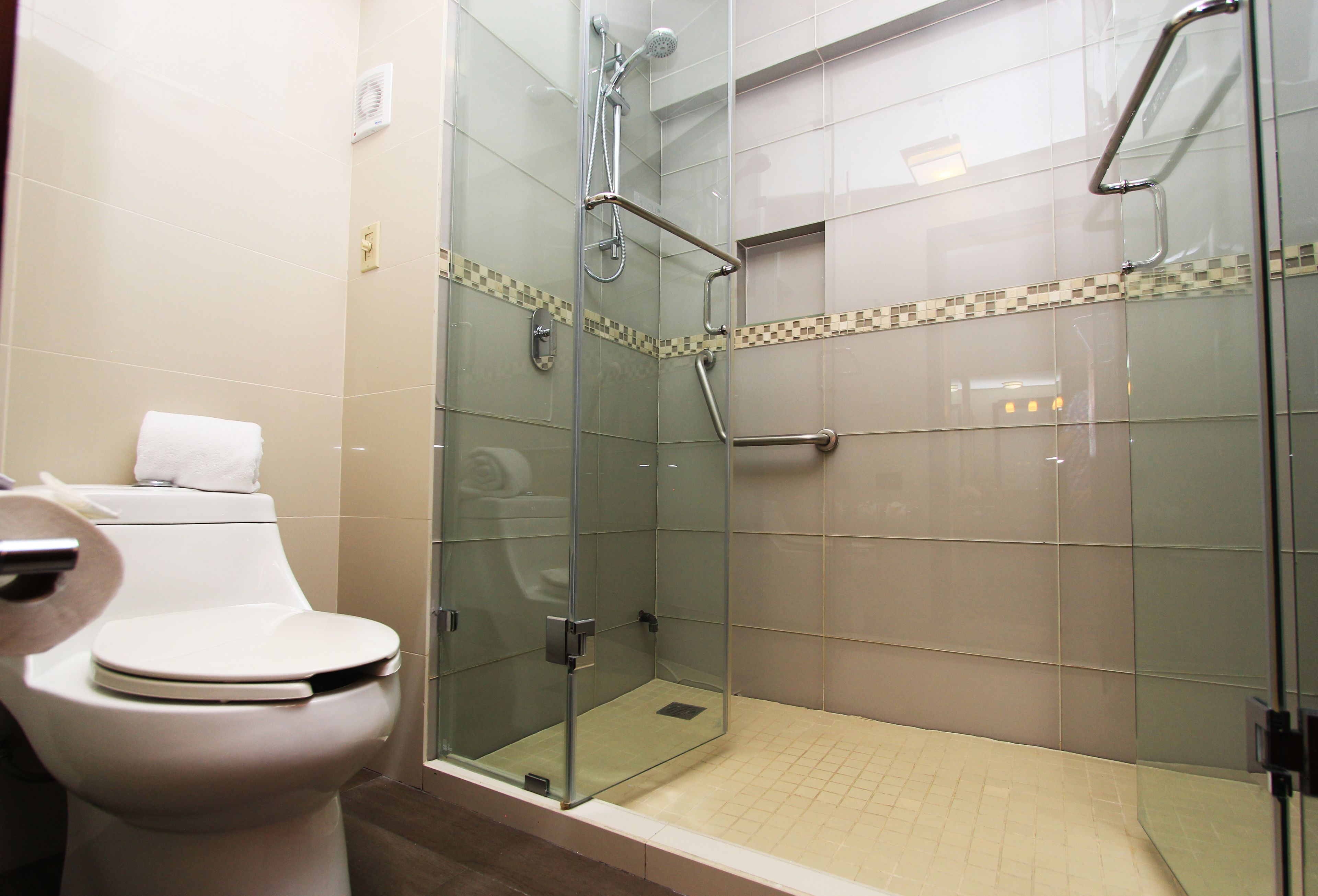 family room, 1 king bed with sofa bed, terrace | bathroom | shower, rainfall showerhead, free toiletries, hair dryer