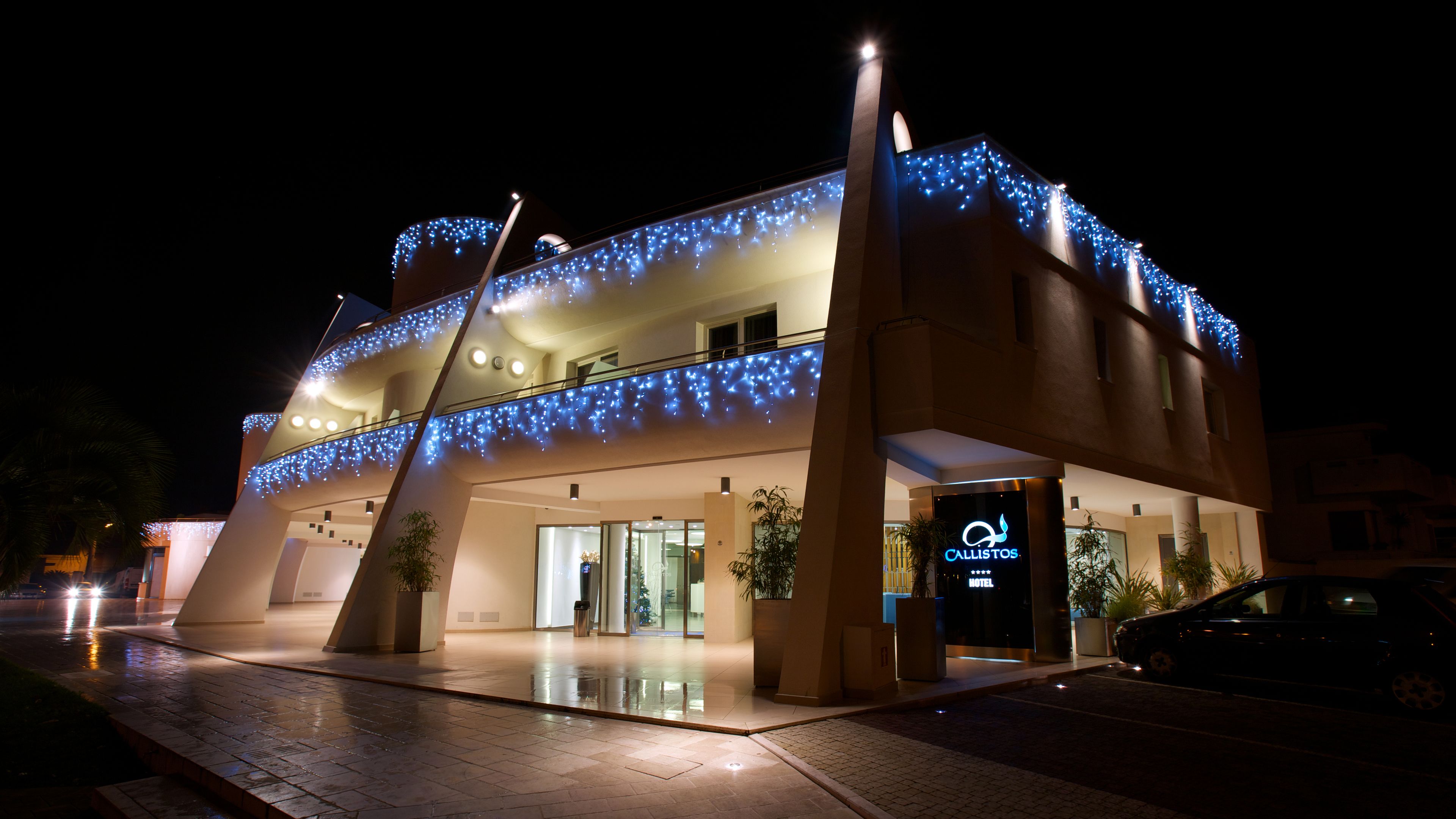 front of property – evening/night