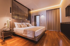 Suite, Jetted Tub (SPA) | Egyptian cotton sheets, premium bedding, down comforters, pillowtop beds - Callistos Hotel & Spa (Tricase)