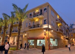 Front of property – evening/night - 1926 Designed Apartments Hotel (Haifa)
