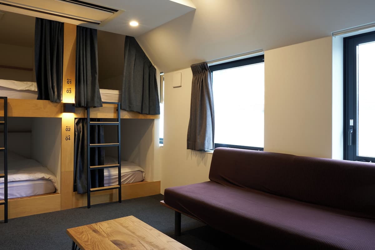 Bunk Bed in Mixed Dormitory Room (4 Adults) Non-Smoking | Memory-foam beds, blackout curtains, iron/ironing board (on request)