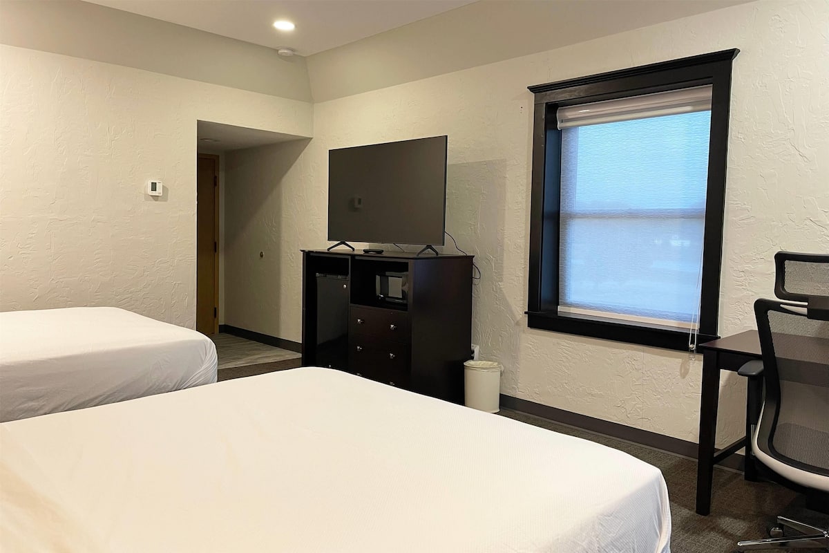 Superior Room, 2 Queen Beds, Non Smoking | 1 bedroom, laptop workspace, blackout drapes, iron/ironing board