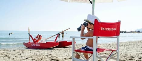 Privat strand i närheten