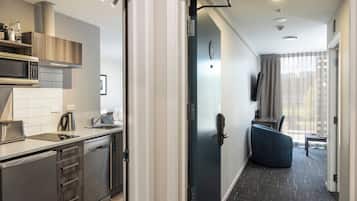 Two Bedroom Apartment | Desk, soundproofing, iron/ironing board, cots/infant beds