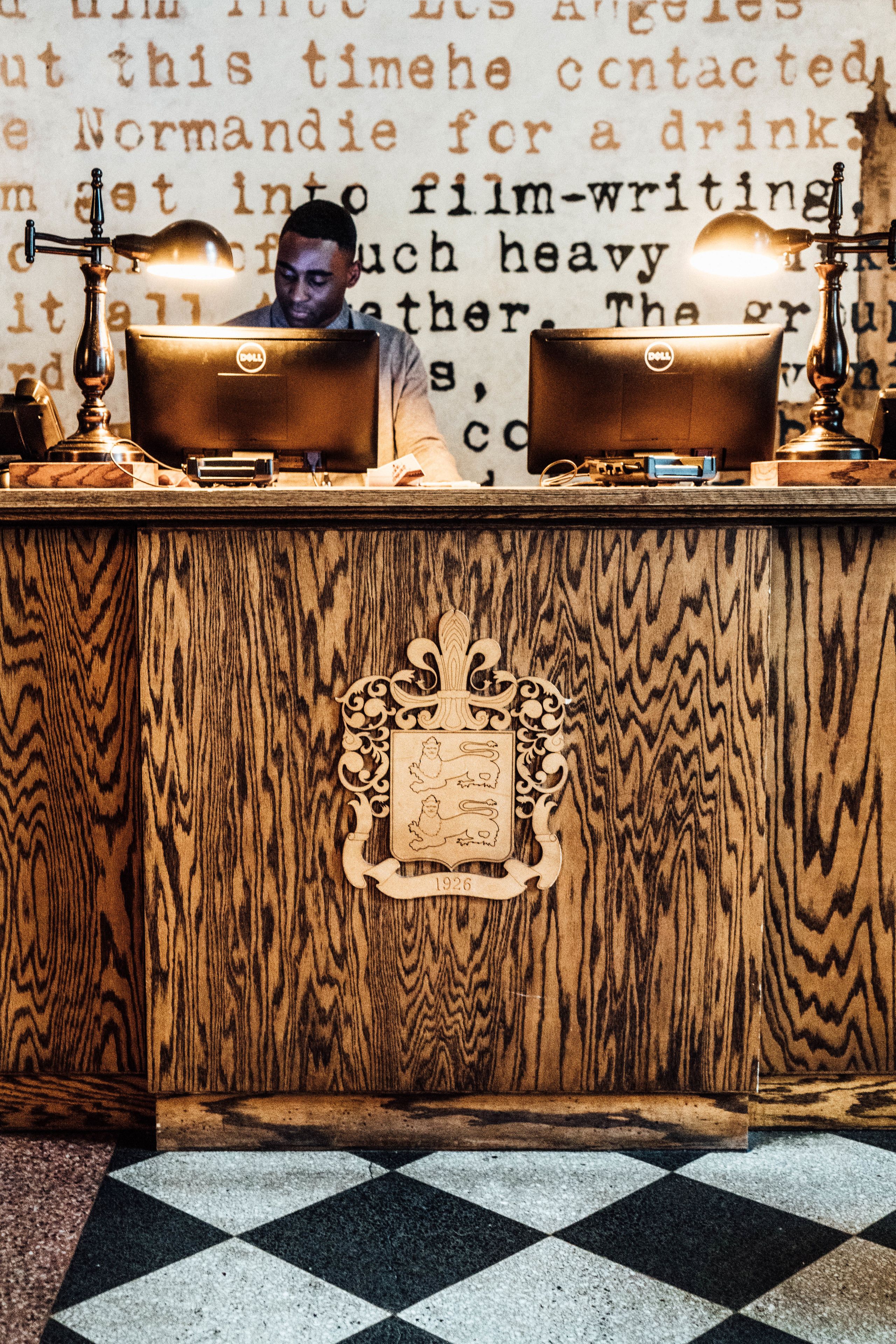 check-in/check-out kiosk