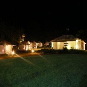 Front of property – evening/night