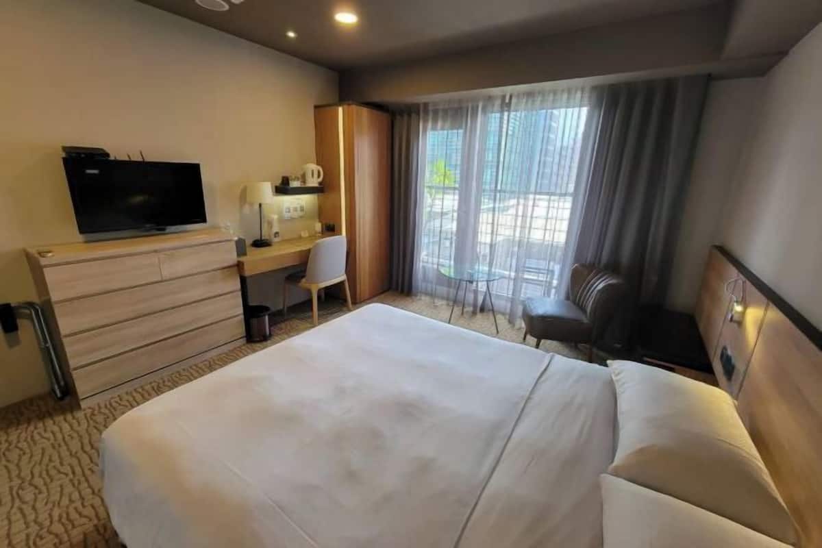 In-room safe, desk, blackout curtains, soundproofing
