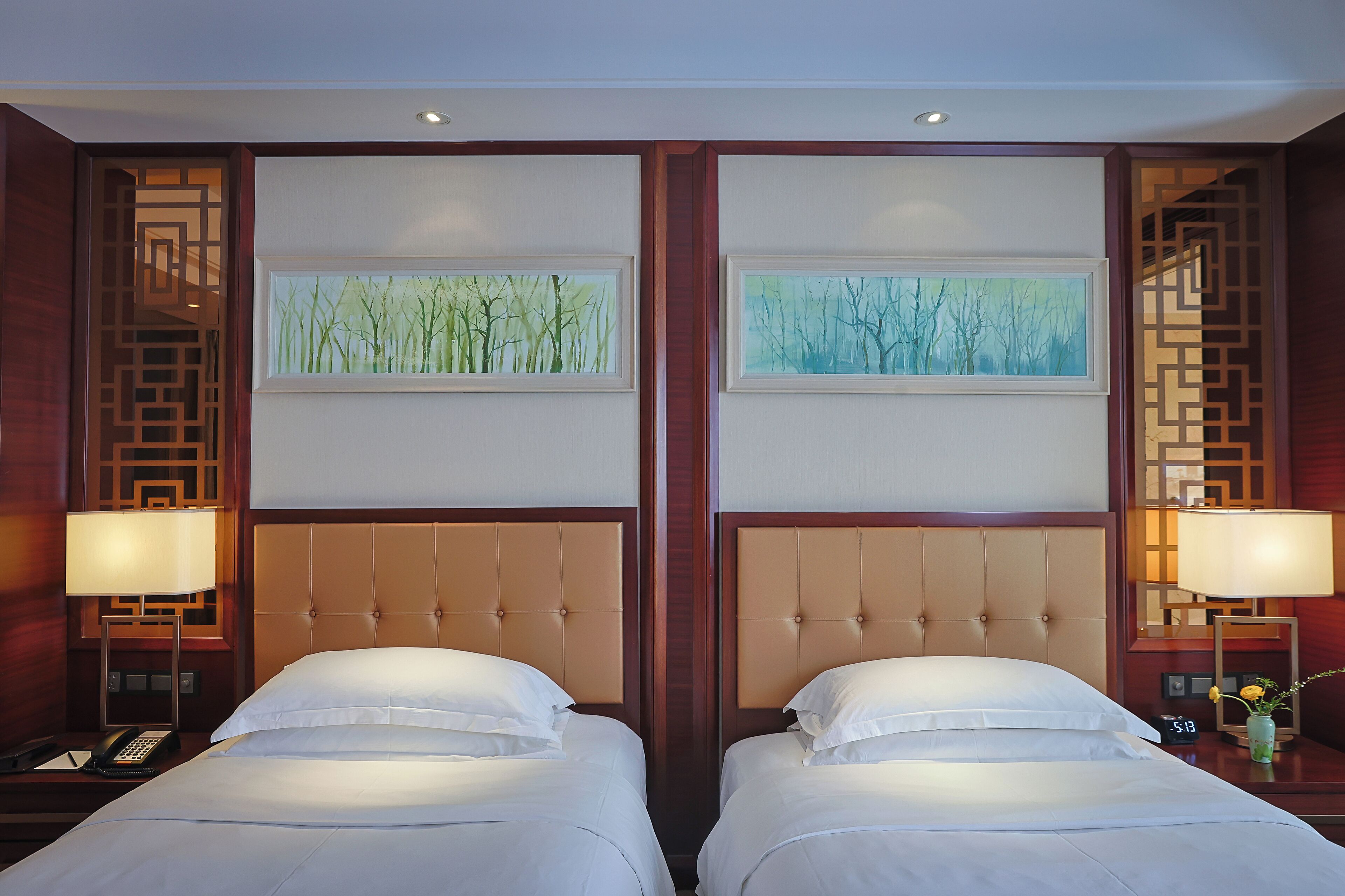 twin room with lake view | 1 bedroom, premium bedding, down duvets, minibar