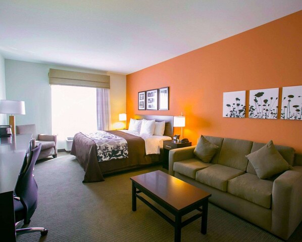 Literie de qualité, lit avec matelas à plateau-coussin, minibar