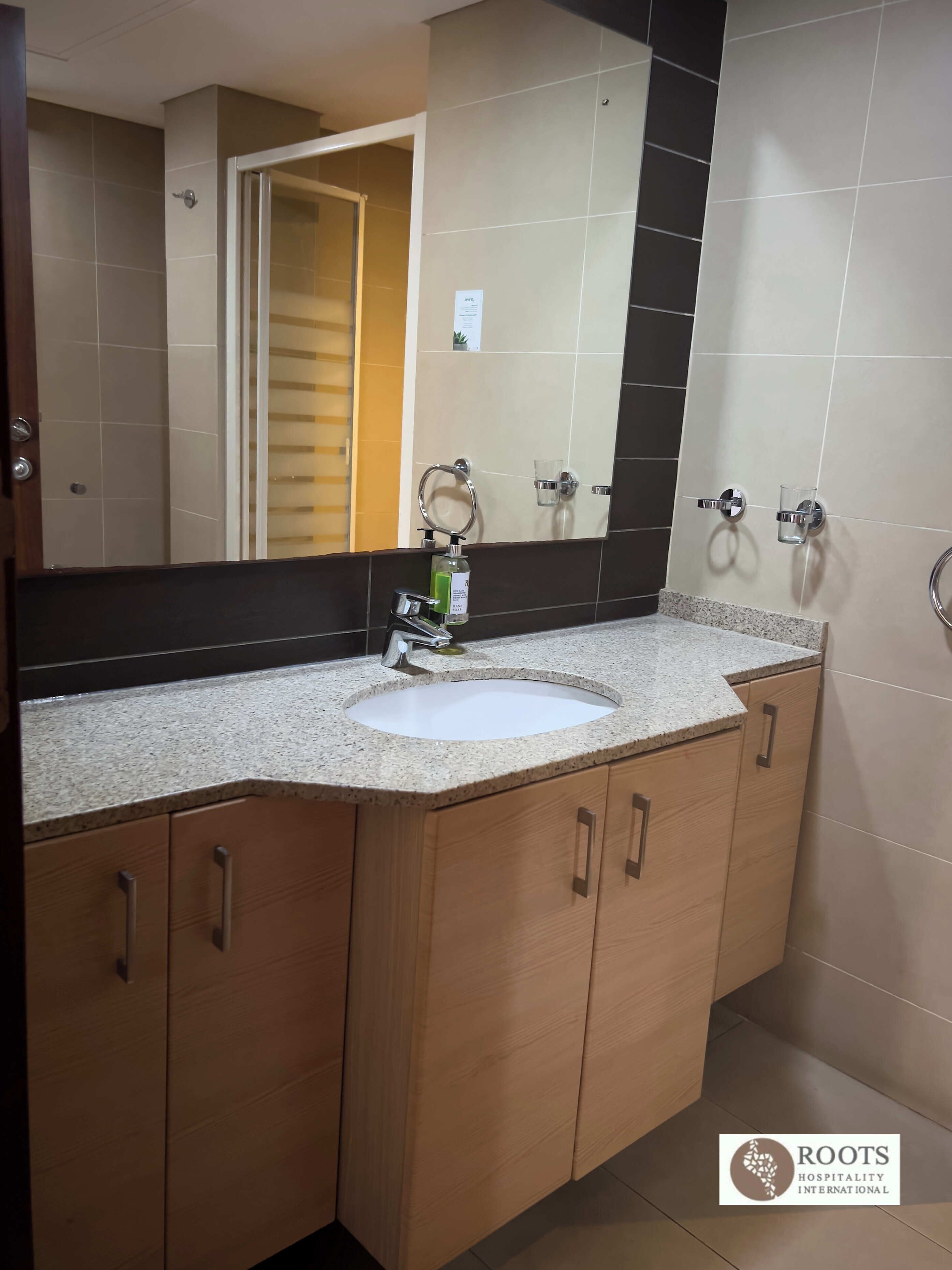 shower, free toiletries, bidet, towels