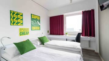 Tweepersoonskamer | Hypoallergeen beddengoed, geluiddichte muren