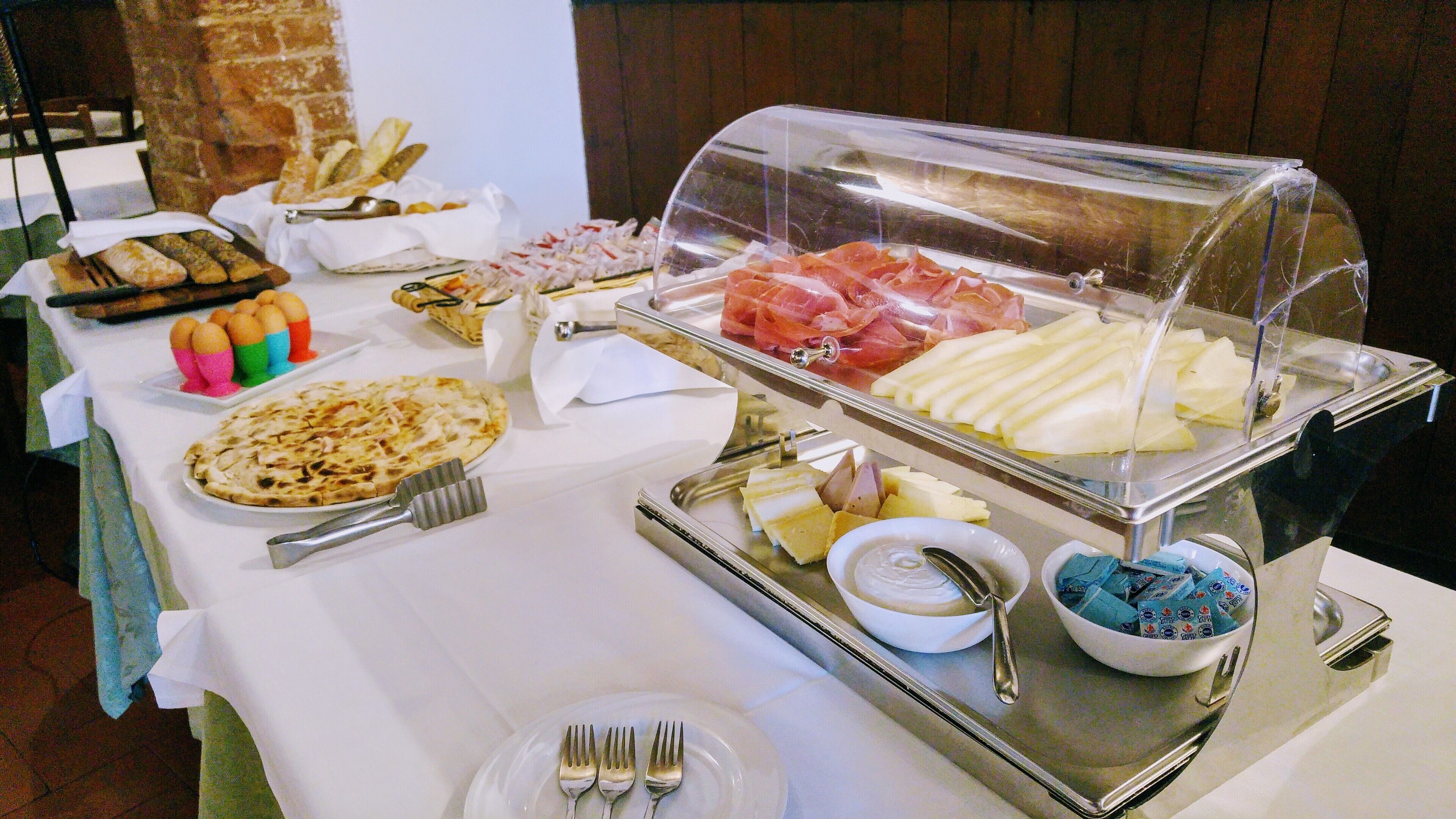 daily buffet breakfast (eur 8 per person)