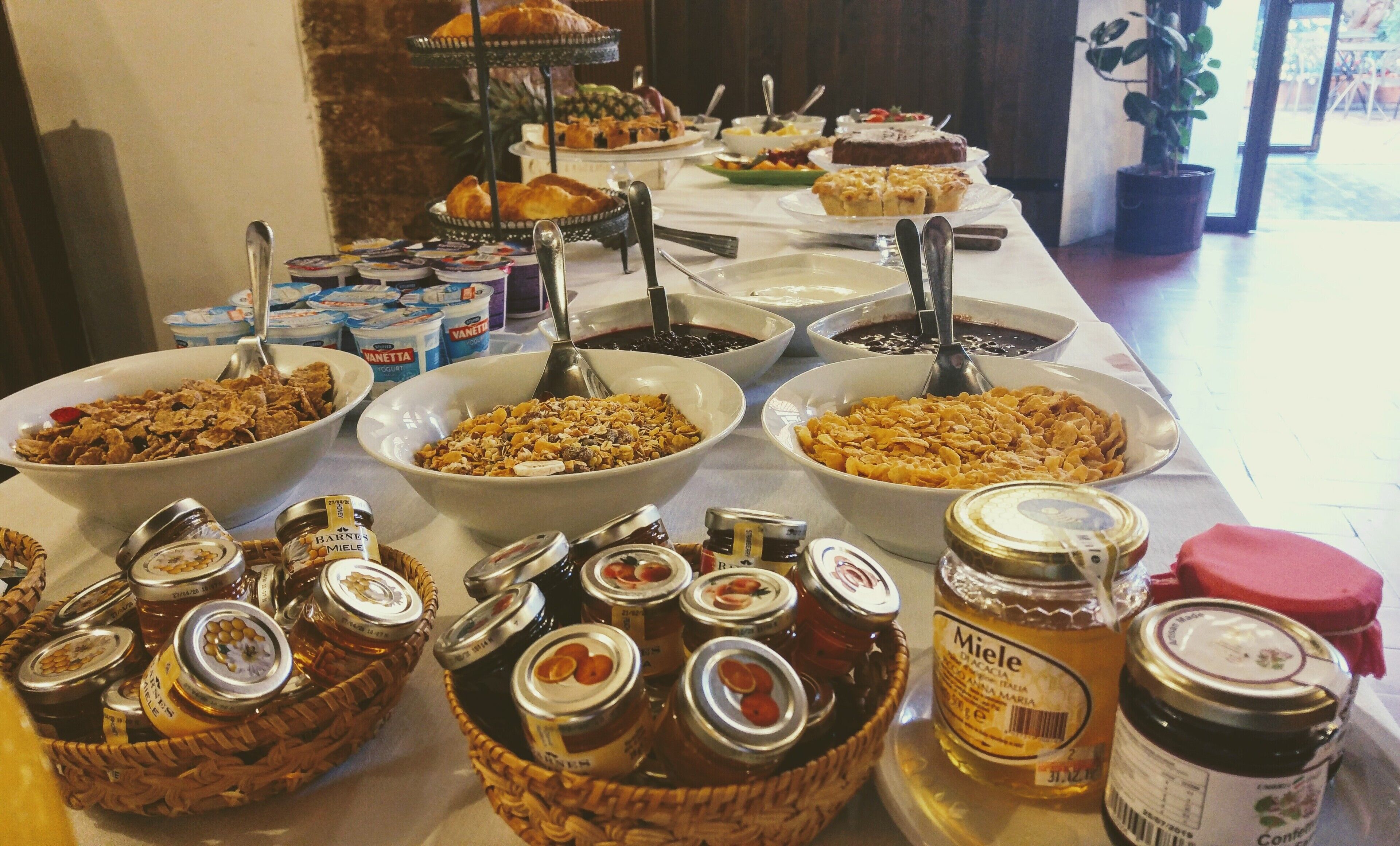 daily buffet breakfast (eur 8 per person)